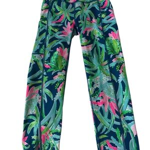 Lilly Pulitzer Luxletic Ankle Yoga Pants - XXS - EUC - Barely Worn